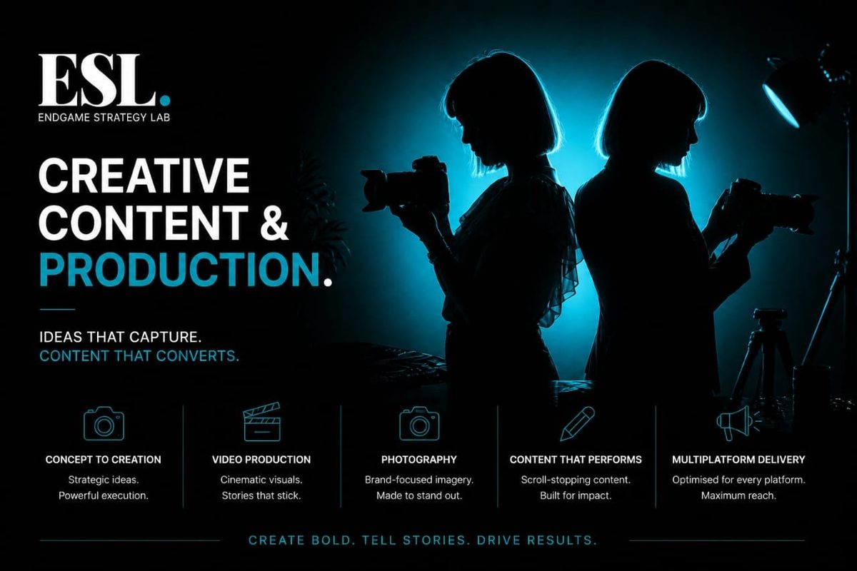 Creative content and production work by Endgame Strategy Lab